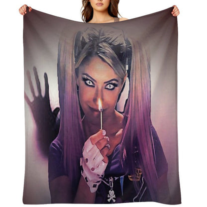 Flaming Pink Vignette Gift-ready Throw Blanket