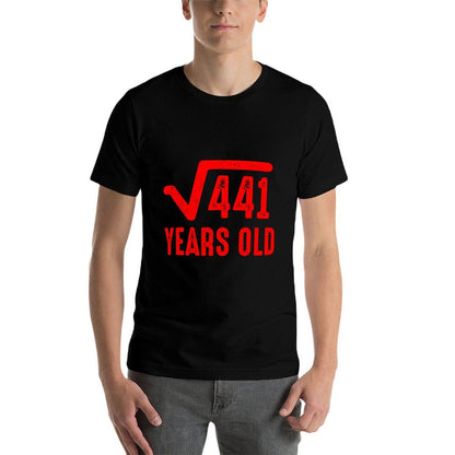 Square Root of 441  21st Birthday T (Red)  Moisture-wicking T-Shirt