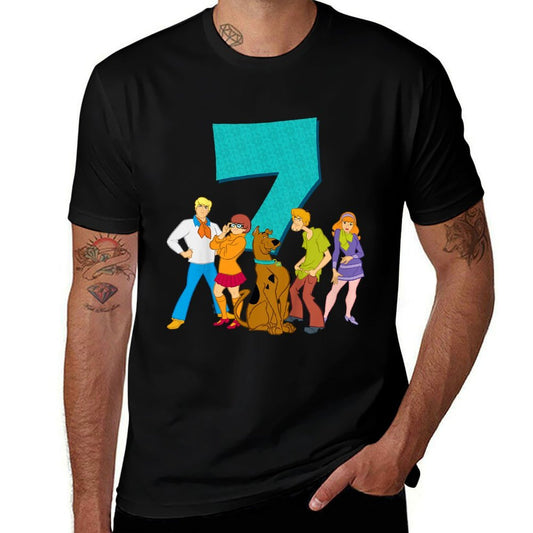 Kids Scooby-Doo 7th Birthday This Meddling Kid Is 7  Moisture-wicking T-Shirt