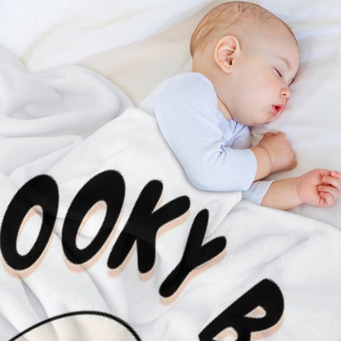 Spooky Babe  Cute Retro Halloween Ghost Girl Aesthetic Typography Design Durable Throw Blanket