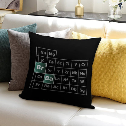 Breaking Bad Periodic Table Soft Anti-Pilling Throw Pillow