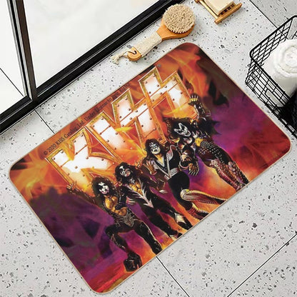 Kiss The Band T Shirt  Pet-Safe Bath Mat