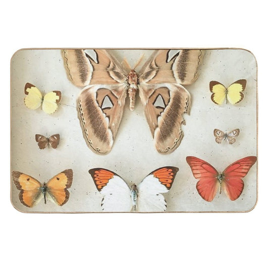 Butterflies And Moths  Slip-Resistant Bath Mat