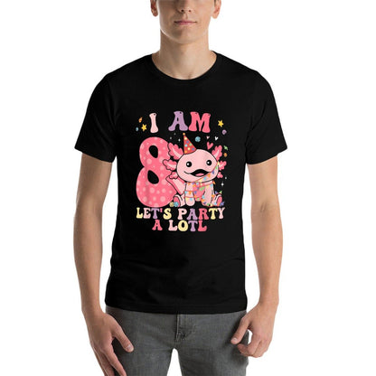 Kids Axolotl 8th Birthday - I M 8 Lets Party Alotl  Classic T-Shirt