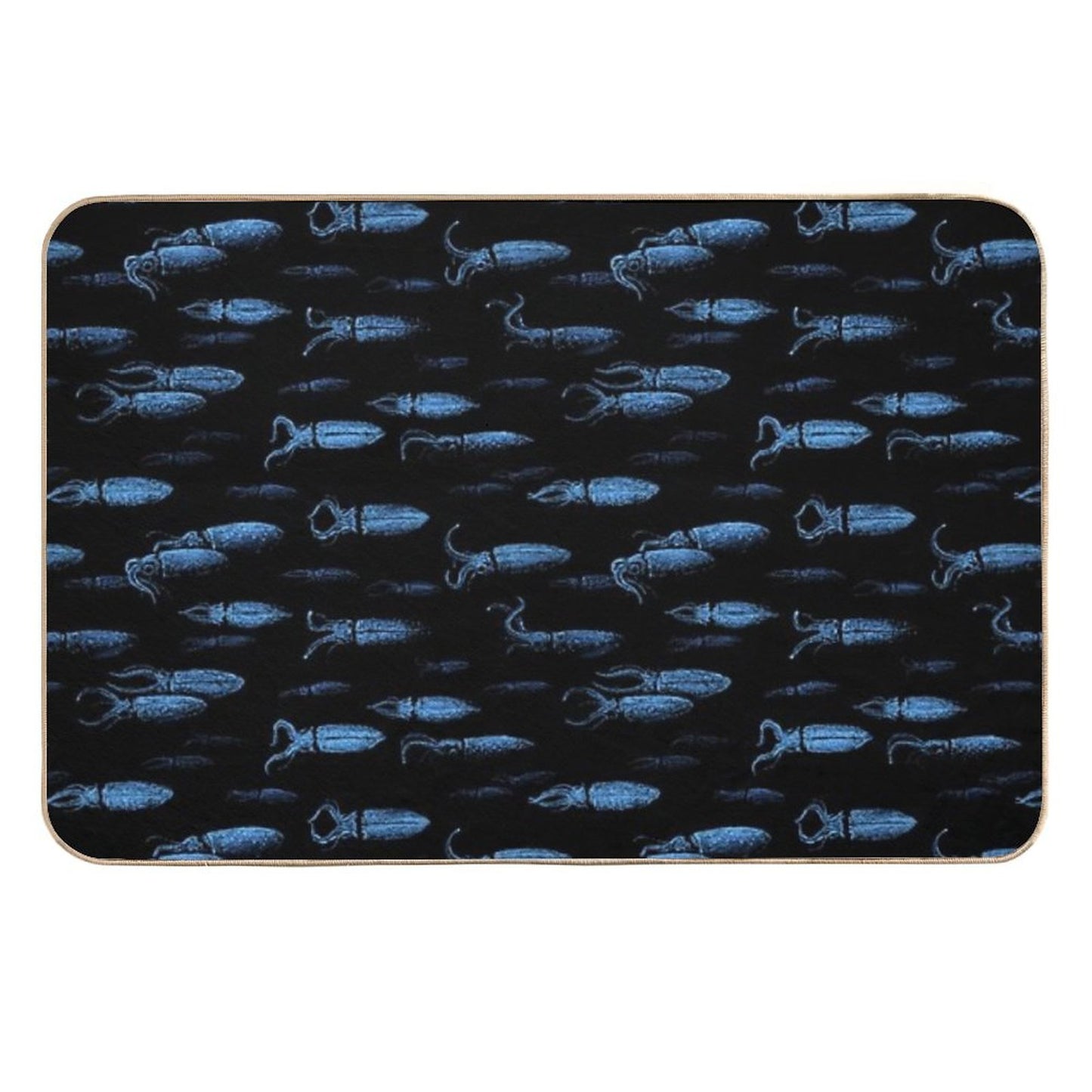 Firefly Squid Hotaruika Bioluminescent  Stain-Proof Bath Mat