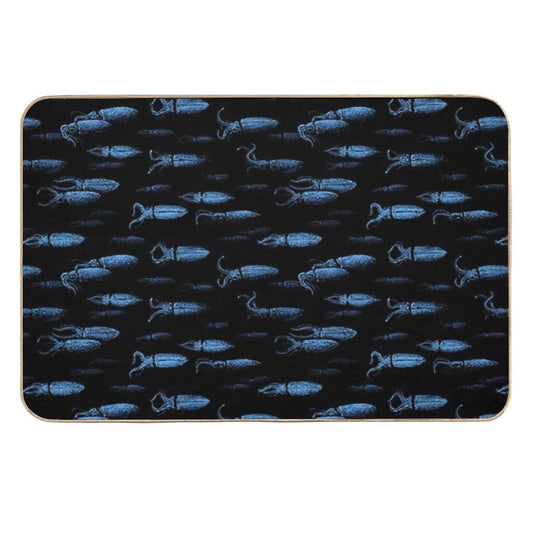Firefly Squid Hotaruika Bioluminescent  Stain-Proof Bath Mat