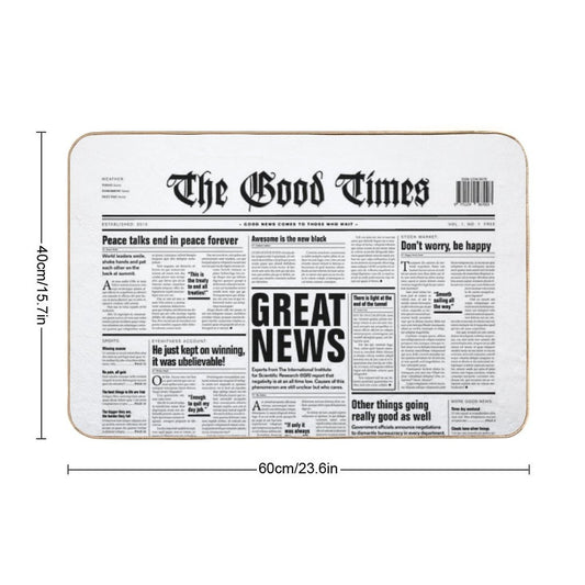 The Good Times Vol. 1, No. 1  Fade-Resistant Bath Mat