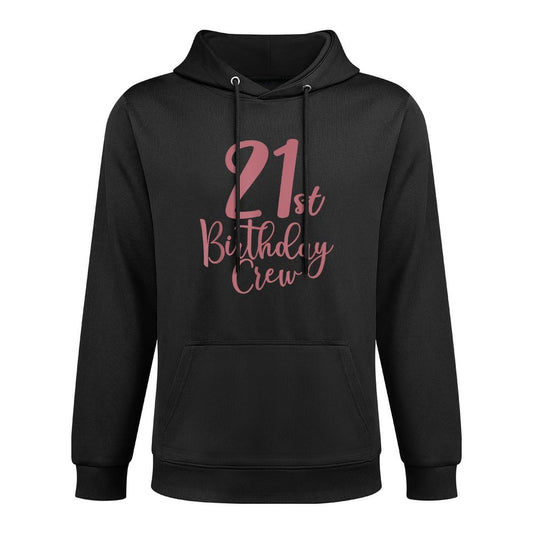 21st Birthday Crew 21 Years Old, Women Matching Group Party Customizable Surface Hoodie