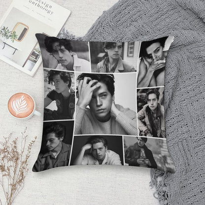 Cole Sprouse Black And White Soft Gift Ready Throw Pillow