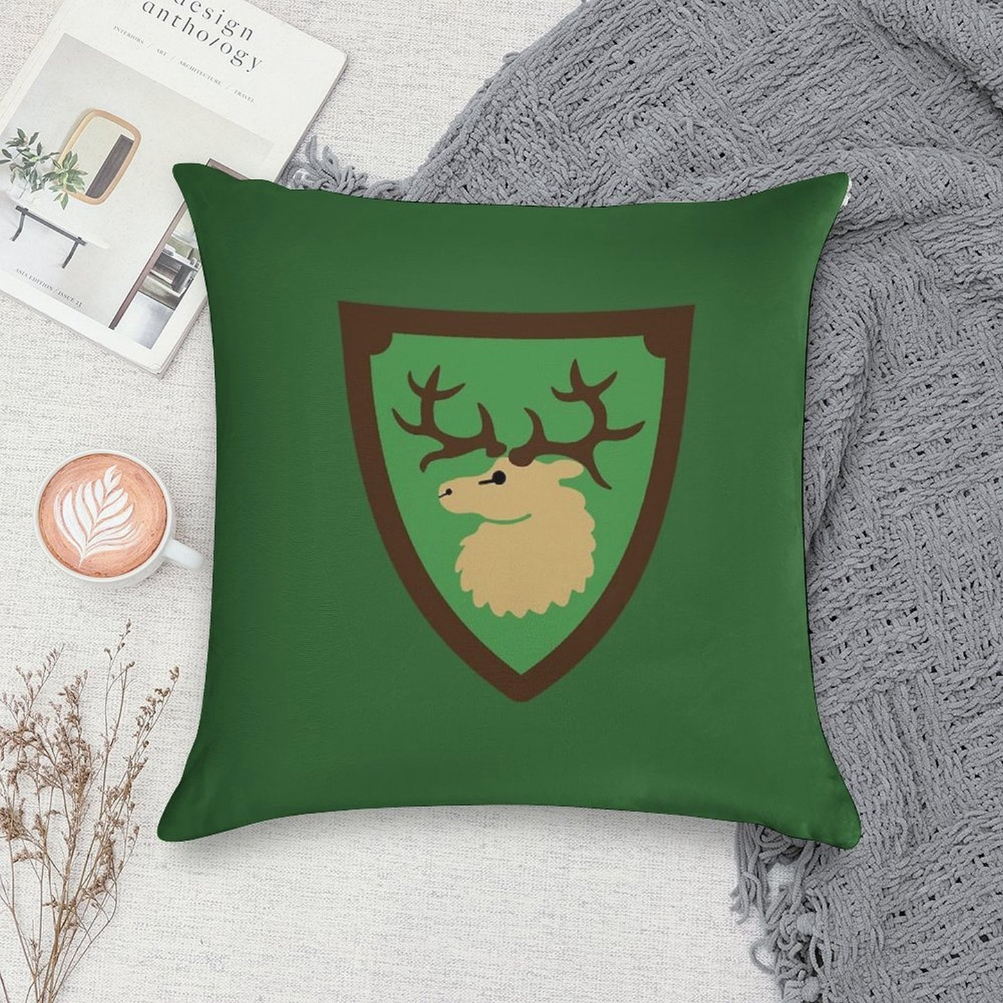 Forestmen Soft Fade-Resistant Throw Pillow