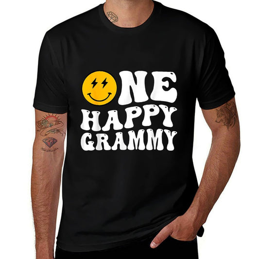 Groovy One Happy Dude Grammy 1st Birthday Family Matching  Quick-drying T-Shirt
