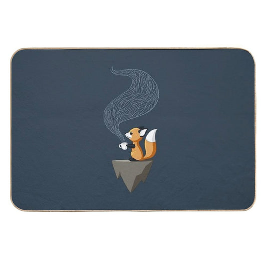 Fox Tea  Fade-Resistant Bath Mat