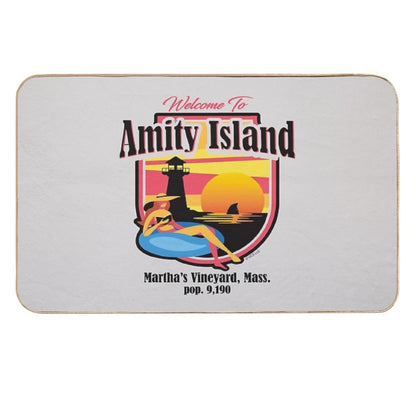Welcome To Amity Island (Universal © UCS LLC)  Non-Slip Bath Mat