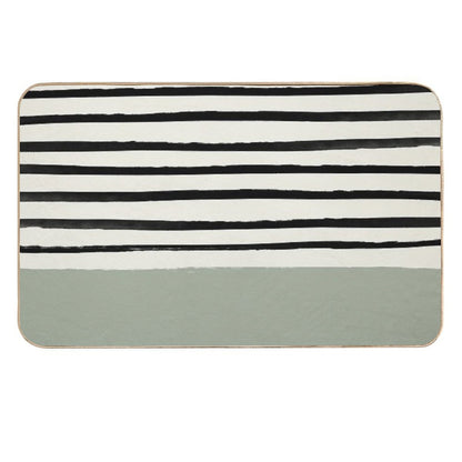 Sage X Stripes Durable Bath Mat