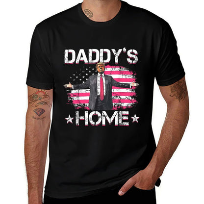American Daddy's Home Trump 2024 Patriotic  Versatile T-Shirt