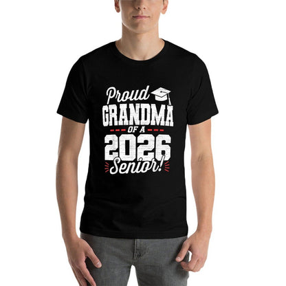 Proud Grandma Of A 2026 Senior Class Of 26 Graduate Grandma  Quick-drying T-Shirt
