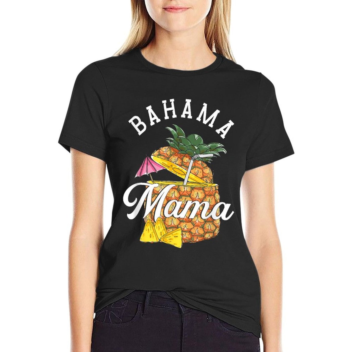 Bahama Mama  Bahamas Pineapple  Vacation Summer  Durable T-Shirt
