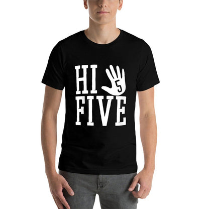 Hi Five 5 Years Old 5th Birthday Comfortable T-Shirt