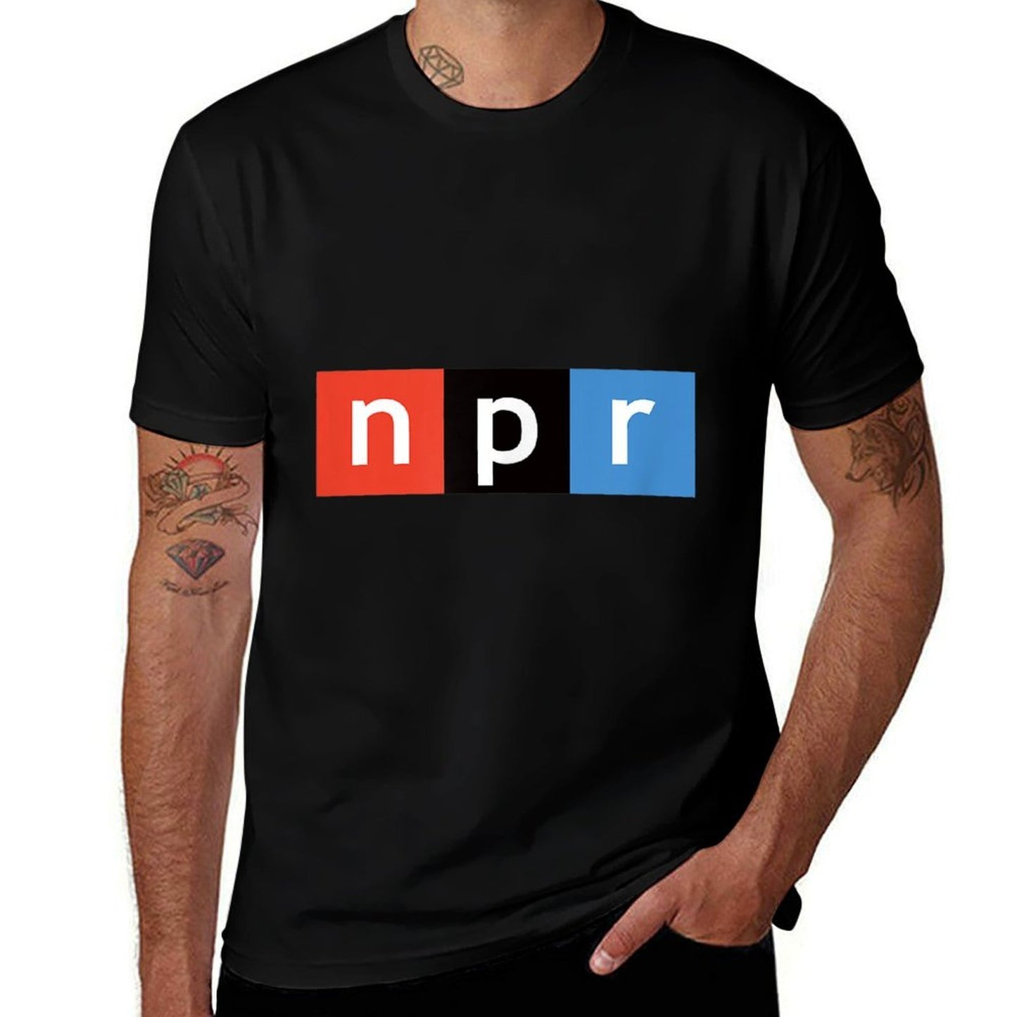 NPR Full Color Logo  Summer-ready Fabric T-Shirt