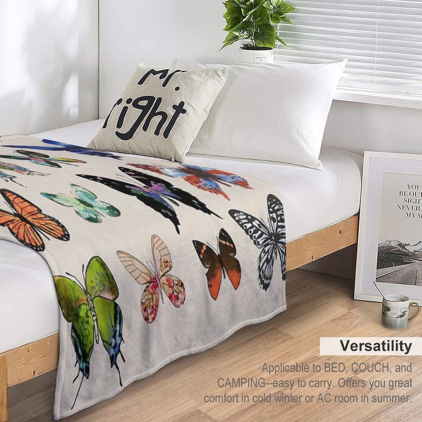 Flutterbies Versatility Throw Blanket