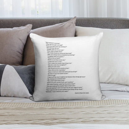 Every That's What She Said From The Office Soft Gift Ready Throw Pillow