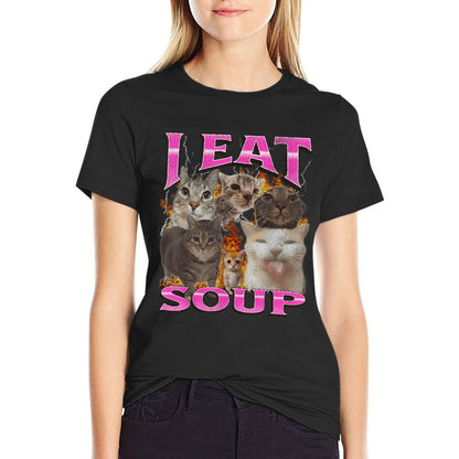 Soup Funny Cat Meme Bootleg Graphic Men Women Comfortable T-Shirt