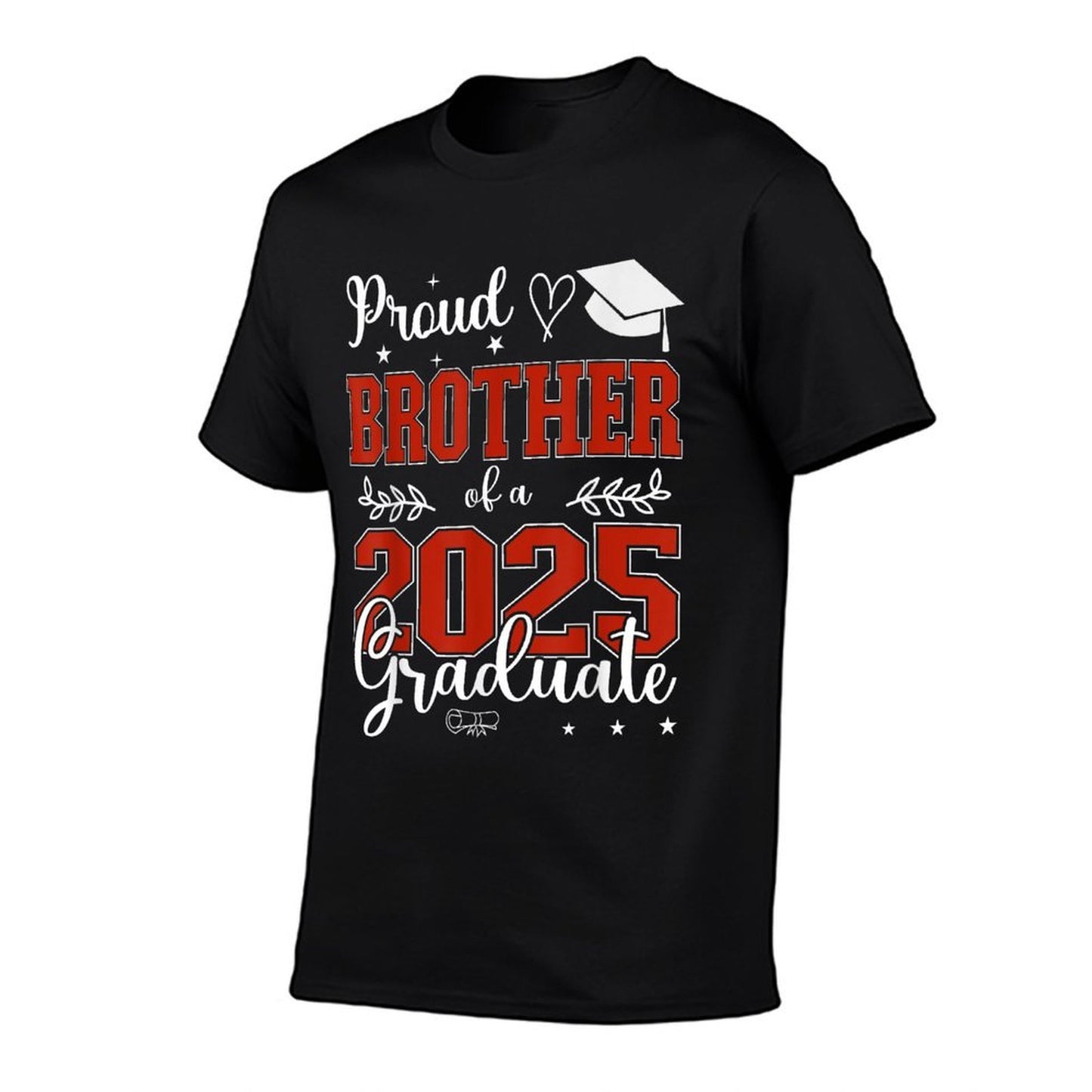 Proud Brother of A Class of 2025 Graduate for Graduation Comfortable T-Shirt