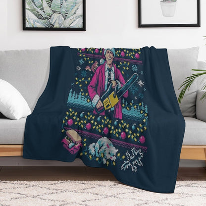 Hap, Hap, Happiest Sweater This Side of The Nuthouse Versatility Throw Blanket