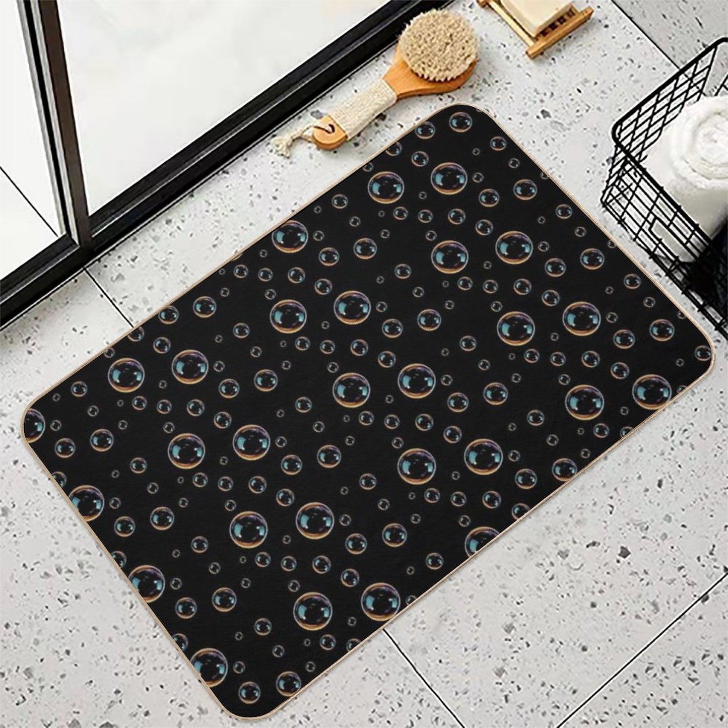 Bubbles  Rapid-Drying Bath Mat