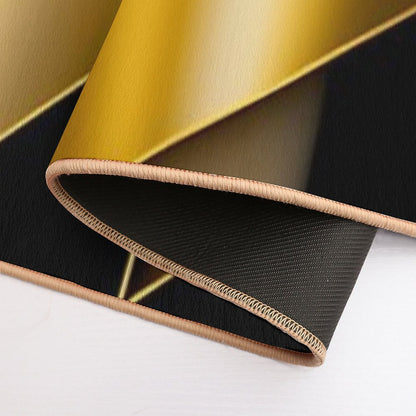 Black & Gold Gatsby Art Deco Inspired Patterns  Toxin-Free Bath Mat