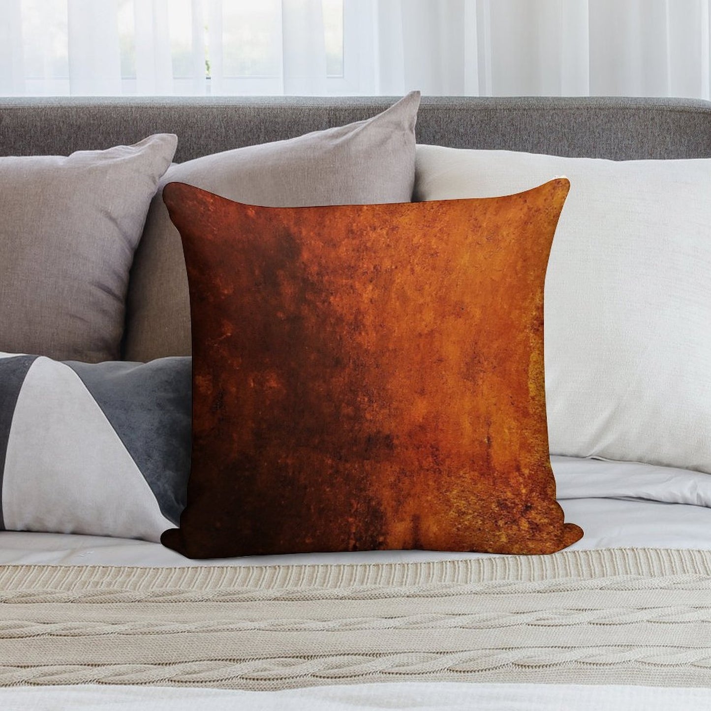 Copper Plate Soft Gift Ready Throw Pillow