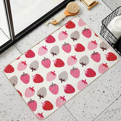 Strawberry Fields  Stain-Proof Bath Mat