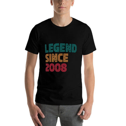 Legend Since 2008 15 Year Old Born in 2008 15th Birthday  Lightweight T-Shirt