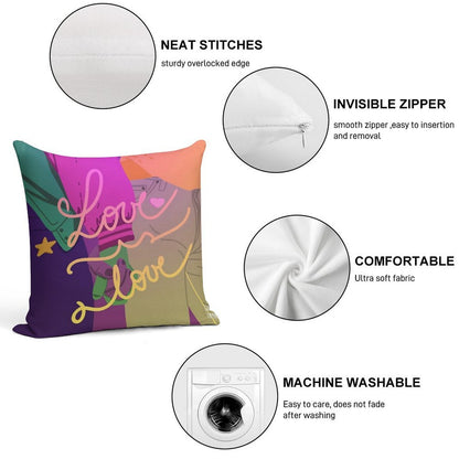 Love Is Love Soft Decorative Cover Throw Pillow