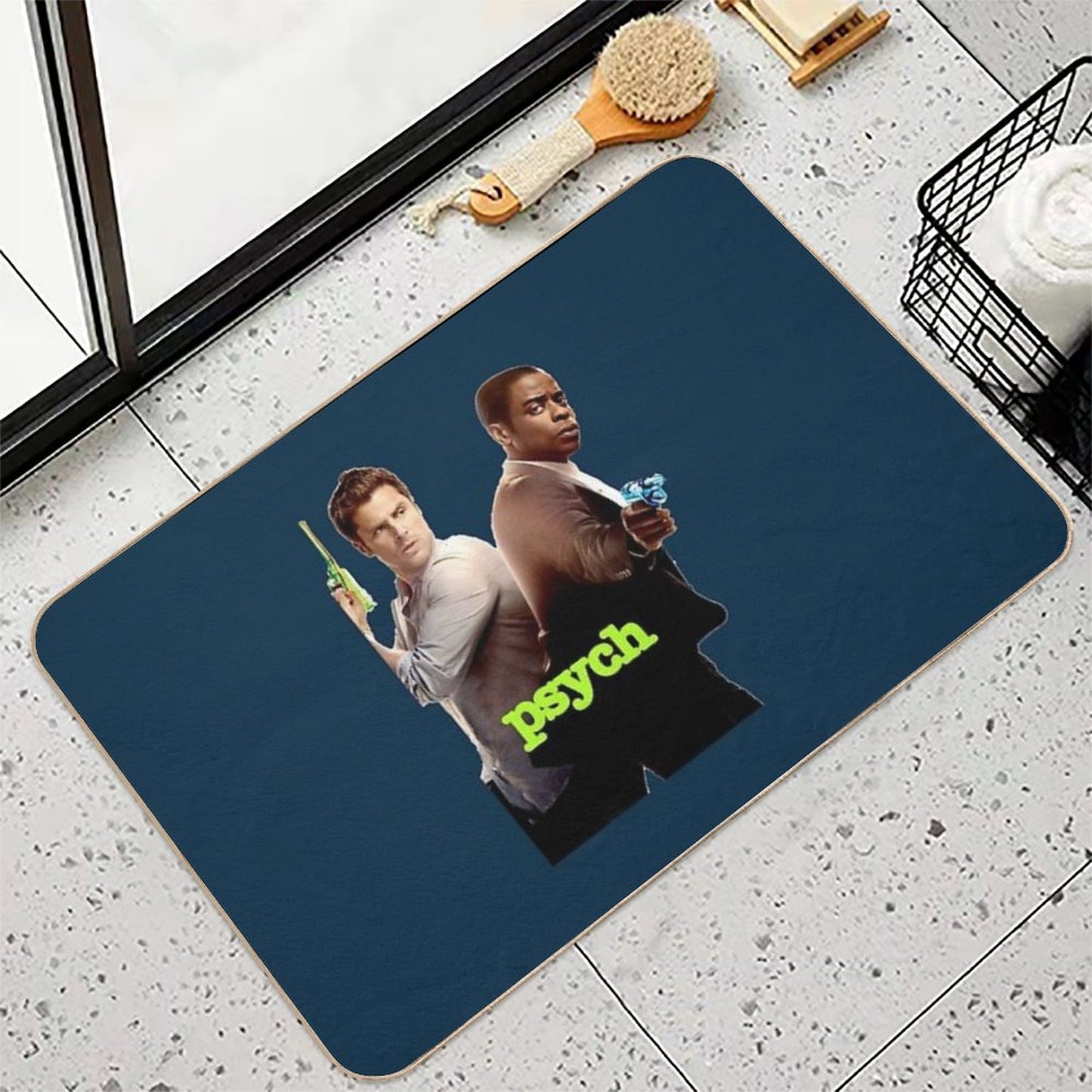 Psych Design  Slip-Resistant Bath Mat