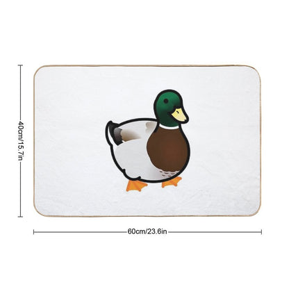 Chubby Mallard Duck  Non-Slip Bath Mat