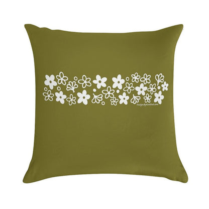 Vintage Pyrex Spring Blossom White Design Soft Ultra-Soft Texture Throw Pillow