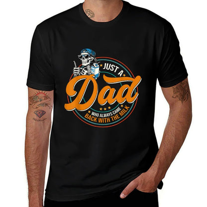 Just A Dad Who Always Came Back With The Milk Father&#39;s Day  Lightweight T-Shirt