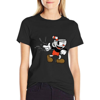 Cuphead Classic Wink With A Snap  Trendy Pattern T-Shirt