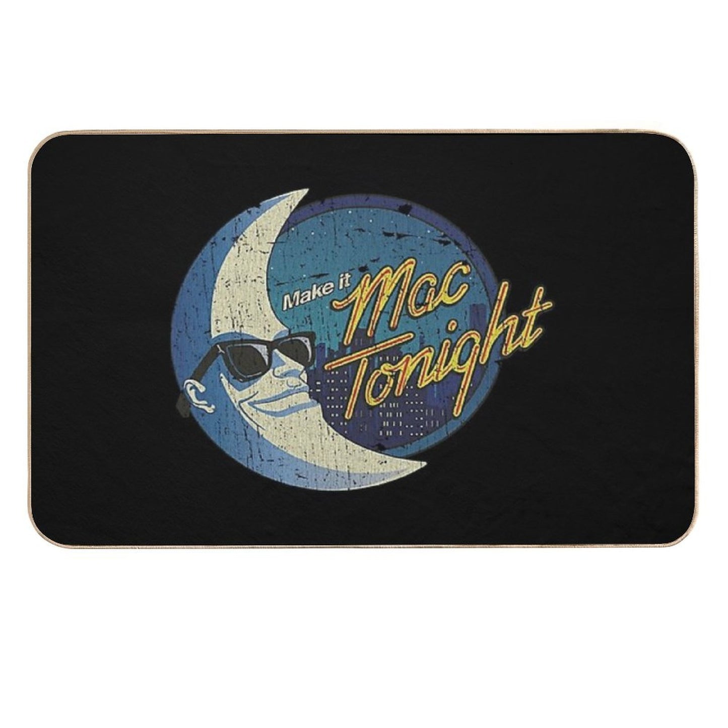 Mac Tonight Moon Man 1986  Non-Slip Bath Mat