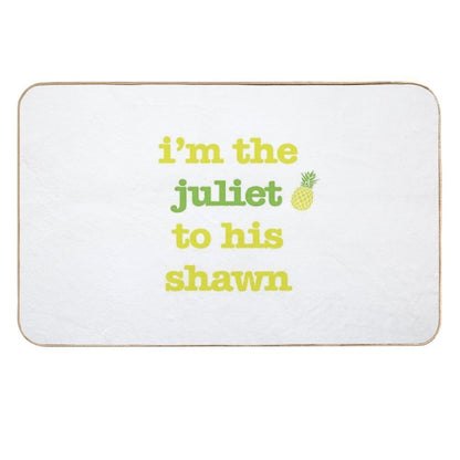 Juliet to His Shawn  Easy Maintenance Bath Mat