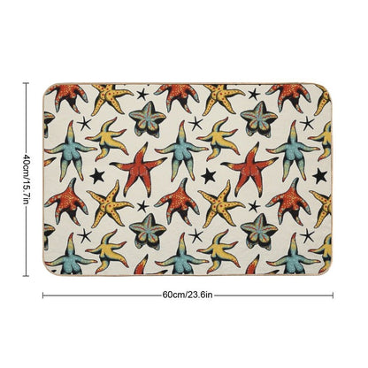 Starfish Booty Tattoo Flash  Anti-Trip Bath Mat