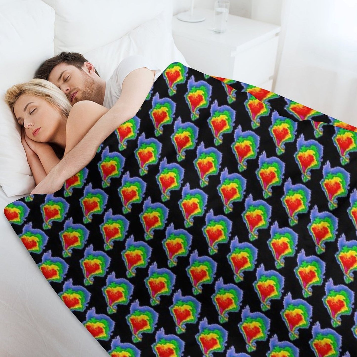 Supercell Radar Hook Echo 1 Sustainable Throw Blanket