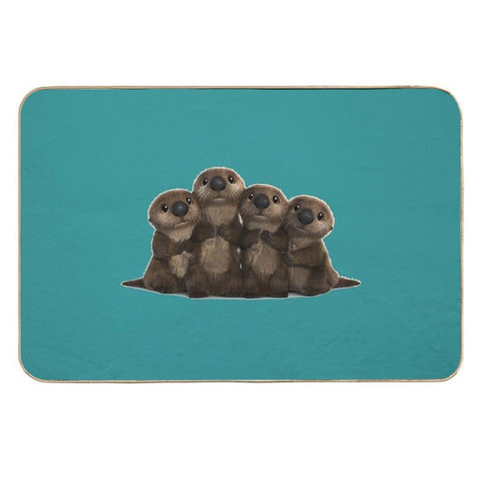 Otters from Finding Dory  Rapid-Drying Bath Mat
