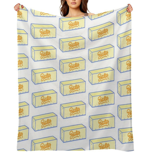 Stick of Butter Comfort Throw Blanket