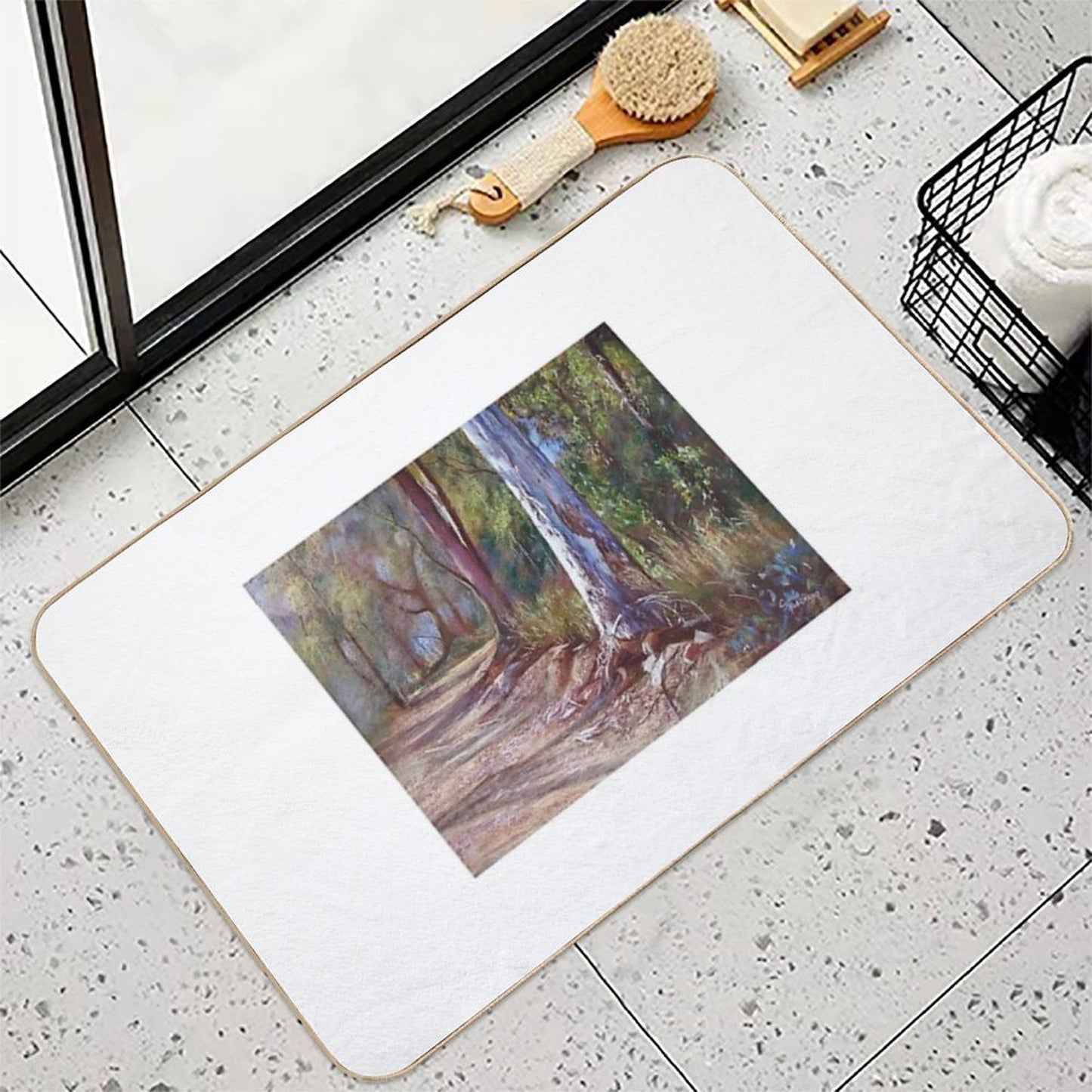 'Winding Back No. 2'  Toxin-Free Bath Mat