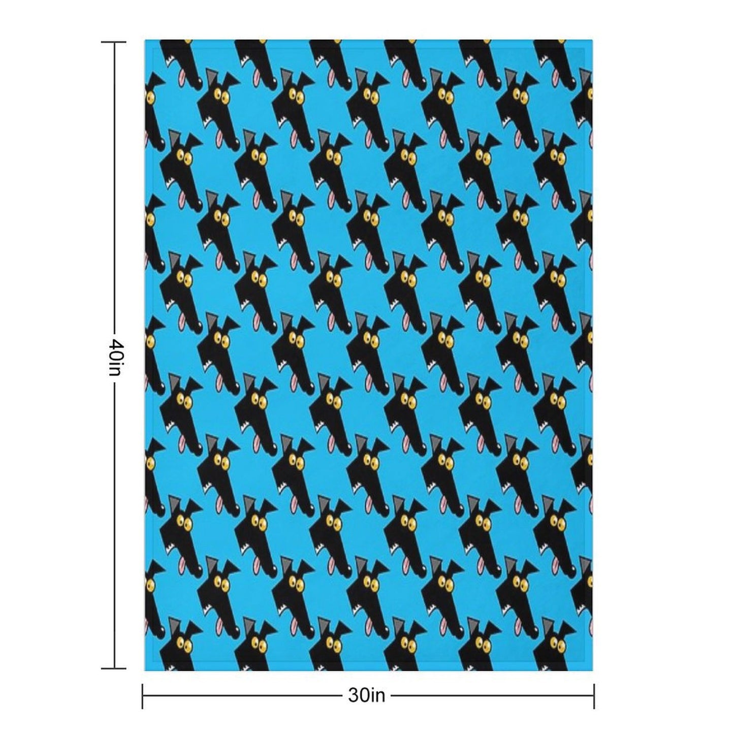 Seamless Derp Blue Wrinkle-free Throw Blanket
