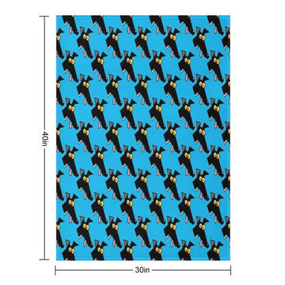 Seamless Derp Blue Wrinkle-free Throw Blanket