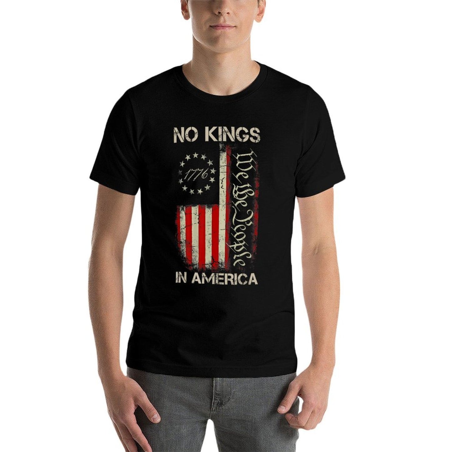 No Kings In America Since 1776 American USA 4th Of July Comfortable T-Shirt