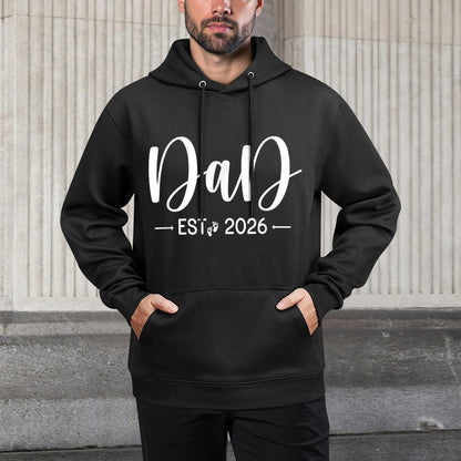 Dad Est 2026 New Dads And Moms Matching Father To Be 2026 Colorfast Hoodie